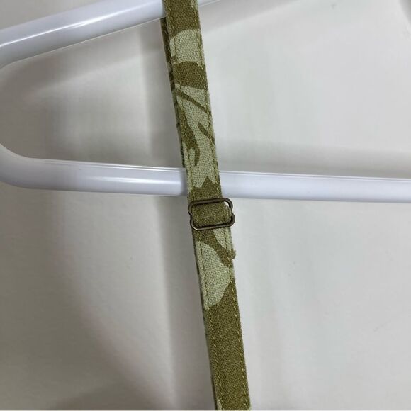 Pilcro Anthropologie Smocked Printed Linen Wide Leg Jumpsuit Medium Moss Floral - Picture 8 of 16